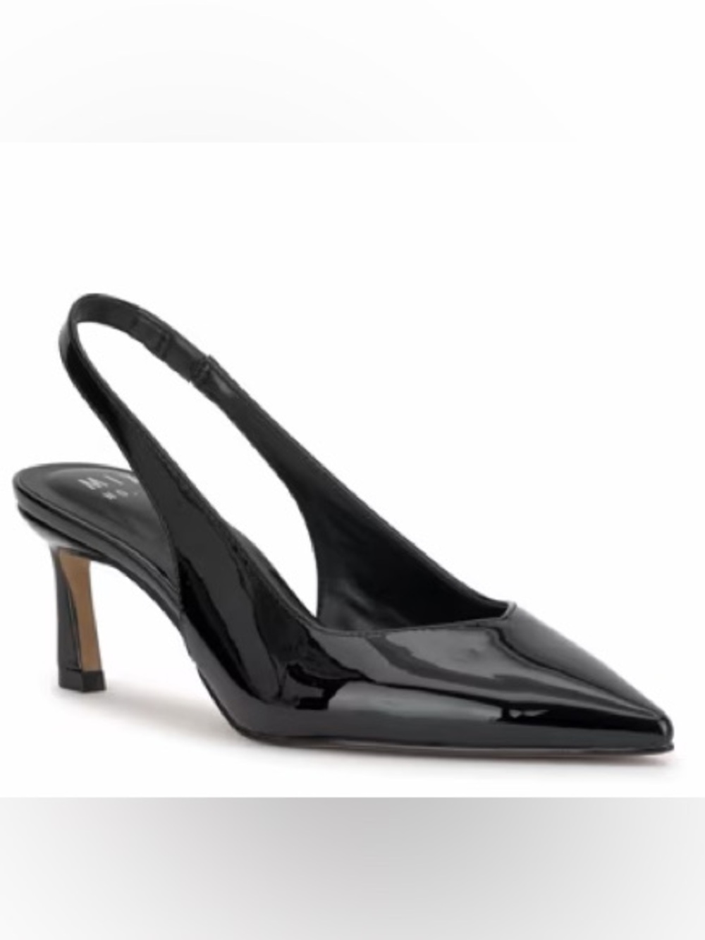 Classic Black Patent Slingback Kitten Heel Pumps - Mix No. 6